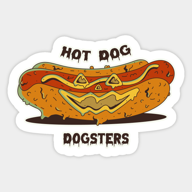 Hot dog dogster Sticker by CuteAndCoolStudio